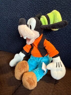 Authentic Disney Goofy Plush Stuff Animal Beanie Small Plushie Soft Toy